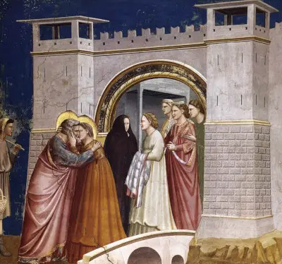 La Rencontre d'Anne et Joachim à la Porte Dorée Giotto